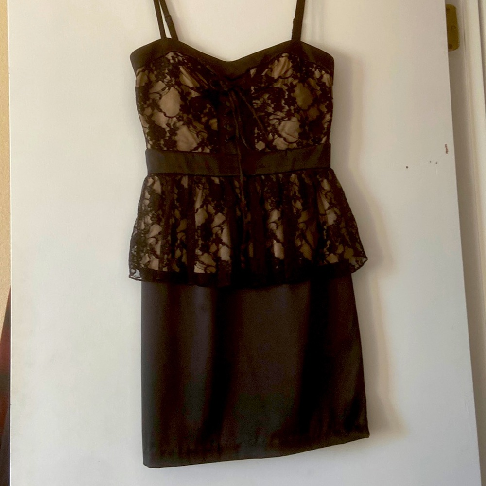 Black and cream dress